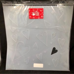 CLOSE TO MY HEART - HEART’S DESIRE PLASTIC STENCIL (# 1845)